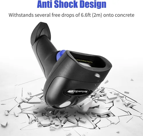Vista 4 de NetumScan Lector de código de barras QR USB para computadoras, escáneres de código de barras de imagen 1D 2D automáticos con cable portátil