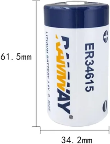 Vista 2 de ER34615 - Baterías de celda D de 3.6 V 19000 mAh, batería de litio no recargable para máquina herramienta CNC, máquina de moldeo por inyección