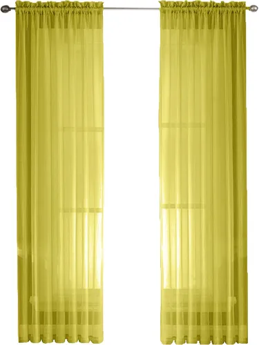 Vista 28 de Sapphire Home Cortinas traslúcidas negras de 63 pulgadas de largo, juego de 2 paneles de cortinas traslúcidas, filtrantes de luz, cortinas Negro