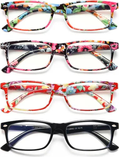 Vista 10 de Lentes de lectura para mujer, elegantes lectores con bloqueo de luz azul, anteojos para mujer, anteojos de computadora de moda