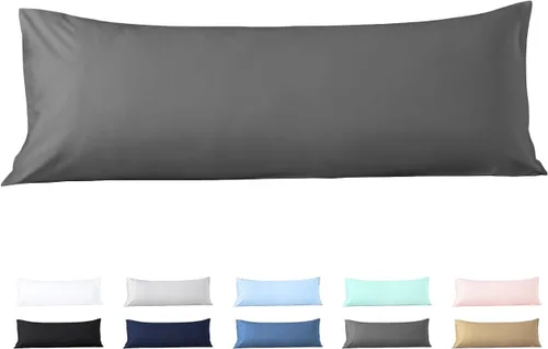 Vista 11 de Beddingstar - Funda de almohada con cierre de cremallera, 1 funda de almohada corporal de 500 hilos, 100 % algodón egipcio puro
