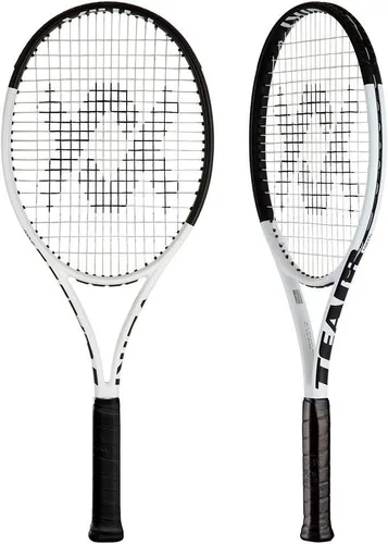 Vista 2 de Volkl Team Speed Prestrung - Raqueta de tenis blanca y negra