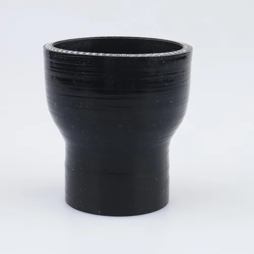Vista 58 de AC PERFORMANCE ID de 1" a 1/2" (25mm a 13mm) Manguera de silicona recta reductora de 3 capas reforzada negra, 3" de longitud Negro
