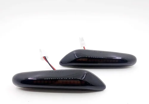 Vista 2 de Xinctai 2 unids lente humo ámbar LED marcador lateral luz intermitente lámpara para BMW E60 E61 E90 E91 E92 E93 E81 E82 E88 E46 E83 E84 1/3/5/X3/X1