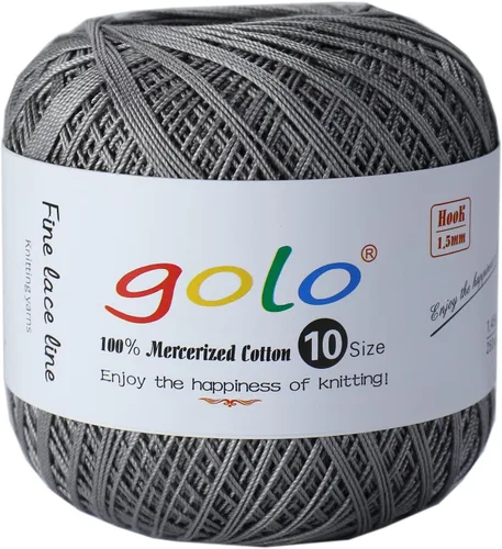 Vista 83 de Golo - 3 bolas de hilo de ganchillo tamaño 10, hilo de crochet para tejer a mano 102
