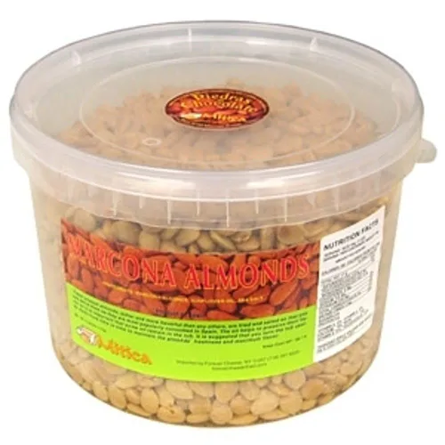 Vista 2 de Almendras Marcona fritas y saladas, tina 11 libras