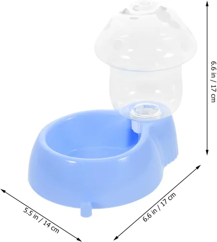 Vista 2 de POPETPOP Comedero automático para mascotas y dispensador de agua, cuenco de alimentación para perros y gatos, comedero por gravedad para mascotas