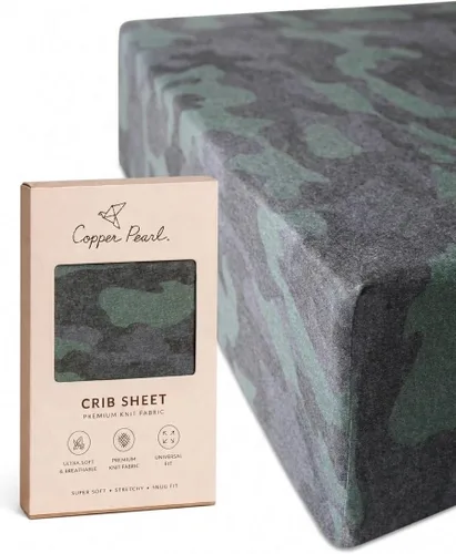 Vista 85 de Copper Pearl: Sábanas de punto prémium para cuna de bebé para niños y niñas, transpirables y suaves, sábanas ajustables para colchones estándar