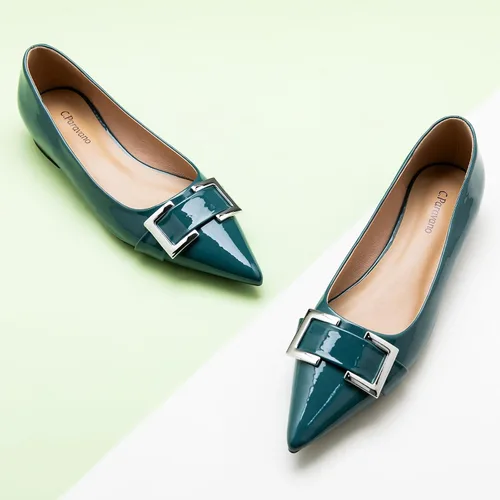 Vista 2 de C.Paravano Zapatos planos para mujer Zapatos planos para mujer Zapatos planos sin cordones Zapatos planos de ballet para mujer Zapatos planos