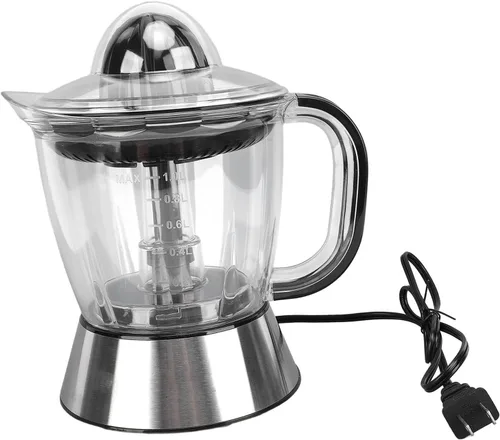Vista 3 de Potente exprimidor eléctrico con capacidad de 1 litro, extractor exprimidor de doble dirección para naranja, limón, cítricos, fácil de lavar