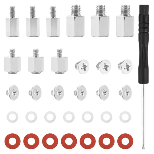 Vista 15 de 165 piezas de kit de tornillos para computadora para reparación de laptop y PC - Tornillos PCIe NVMe M.2, tuercas de separación, kit de tornillos