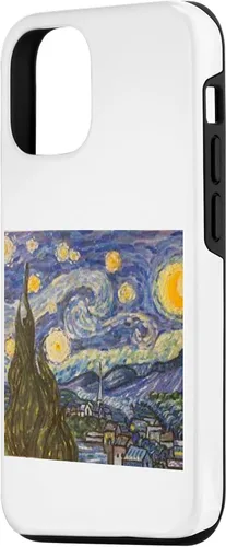 Vista 2 de Funda para iPhone 14 Starry Night Noche Estrellada Vincen Van Gogh Pintura famosa