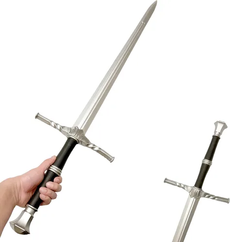 Vista 42 de Espada larga de caza de brujo de espuma medieval de 41 pulgadas para cosplay LARP disfraz Halloween