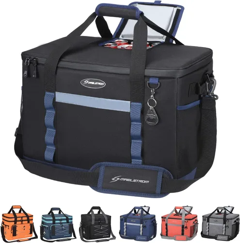 Vista 17 de Maelstrom Bolsa de enfriamiento suave, 35/55/75 latas enfriador de playa con acceso abatible Lightweight, 5-layer Insulation, 12H Cold, Leakproof