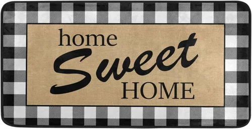 Vista 13 de Alfombras de cocina personalizadas con diseño de búfalo blanco, antideslizantes, acolchadas, antifatiga, para baño, cuarto de servicio, estar parado