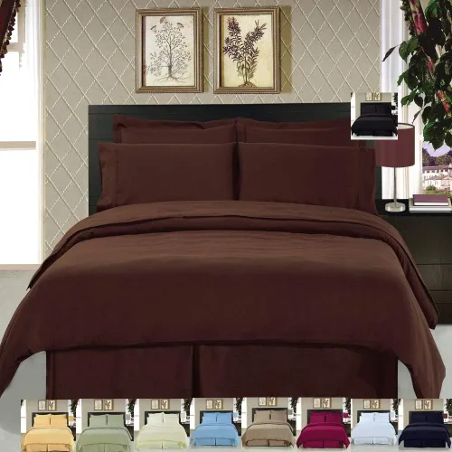 Vista 2 de Royal Hotel Bedding Juego de funda de edredón - Ligero y ultrasuave - Sin arrugas doble cepillado, funda de edredón sólida con cierre de botón y 2