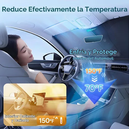 Vista 3 de KUST - Parasol plegable para parabrisas para Ram 1500 2011-2016 2017 2018, accesorio para ventana, protector de visor solar, bloquea los rayos UV