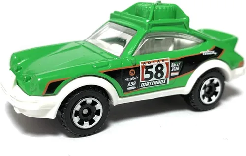 Vista 2 de Matchbox MBX Jungle 66/100 2020 - Porsche 911 '85 Rally (verde)