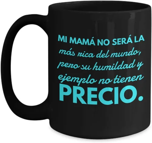 Vista 3 de Taza de Cafe Regalo para Mama Vaso, taza de café divertidas, tazas personalizadas, taza de café inspiradoras, taza con mensajes positivos., 11onza