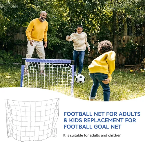 Vista 5 de Redes de fútbol de interior para patio trasero, red de fútbol para niños pequeños, red de rebote de repuesto para torneos deportivos, red