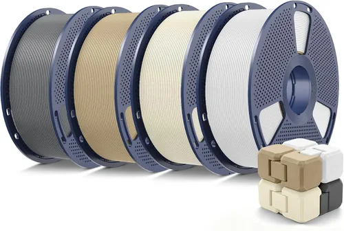 Vista 27 de SUNLU Filamento PETG 2.0, filamento de impresora 3D, color blanco hueso 2.2 lbs Bone White