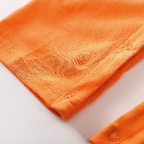Vista 5 de Mameluco de algodón para recién nacido, para cosplay, ropa de una pieza para niño, Naranja&Azul marino