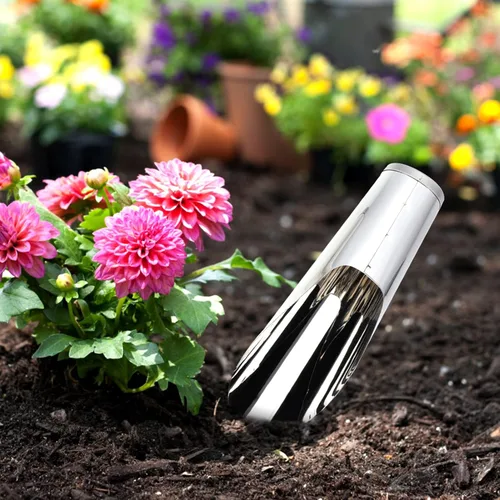 Vista 9 de Yardwe Pala de pala de cubo de acero inoxidable para cultivador interior de jardín para macetas