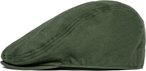 Vista 2 de BOTVELA Hombres Algodón Sarga Newsboy Flat Ivy Driving Hat Gorra ajustada