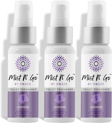 Vista 46 de Mist N' Go by Omaze - Aerosol de Baño de Viaje para Inodoro Eliminador de Olores - Aerosol de Inodoro de Viaje para Ambientador de Aire de Baño
