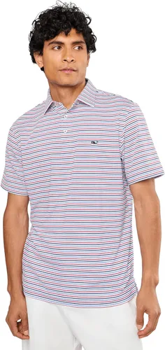 Vista 9 de Vineyard Vines Polo Bradley Stripe Sankaty para hombre Ocean Breeze Tejeda