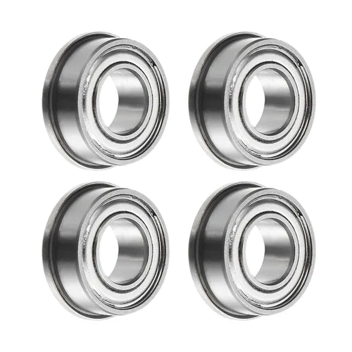 Vista 10 de uxcell Rodamiento de bolas con brida FR8ZZ, 4 rodamientos de brida ABEC1 de doble blindaje de acero cromado de 1/2 "x 1 1/8" x 5/16 pulgadas