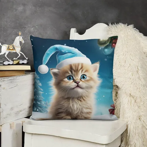 Vista 10 de Fundas de almohada cuadradas de 12 x 12 pulgadas, Koala, Navidad, nieve, invierno, animales, sofá, fundas de cojín Koala australianas