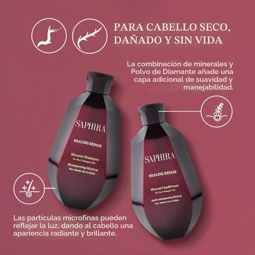 Vista 2 de Saphira Healing Repair Shampoo & Conditioner Duo