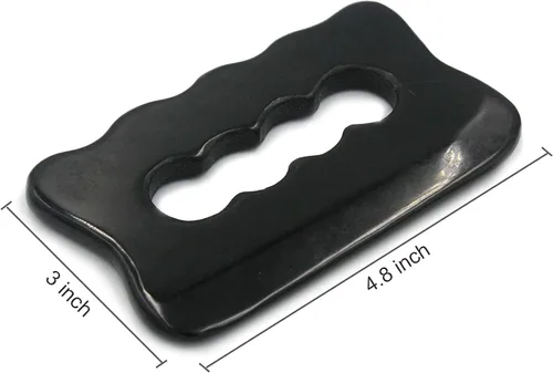 Vista 5 de Herramienta de masaje Gua Sha, piedra Bian Gua Sha, piedra Gua Sha para raspado de tejidos blandos, utilizada para espalda, piernas, brazos, cuello