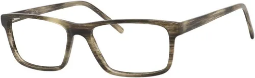Vista 2 de Esquire Gafas rectangulares de plástico de acetato para hombre de diseñador EQ1527-2.087 in, Verde (Moss)
