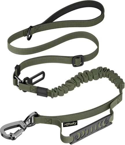 Vista 15 de Hotsky Bungee táctico que absorbe los golpes, correa fuerte para perro, CP