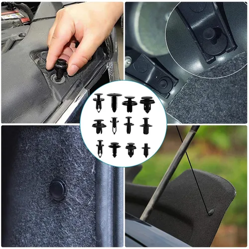 Vista 4 de Kit de 860 clips de parachoques y sujetador de retención de automóvil 25 tamaños Auto Push Pin Remaches Puerta Trim Panel Clips para GM Ford