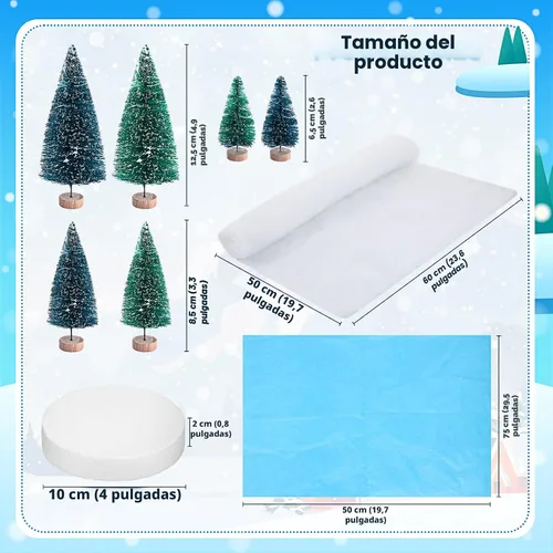 Vista 3 de 19 piezas de conjunto de figuras de animales árticos, diorama de hábitat de animales árticos, figuras de animales polares, osos polares, pingüinos