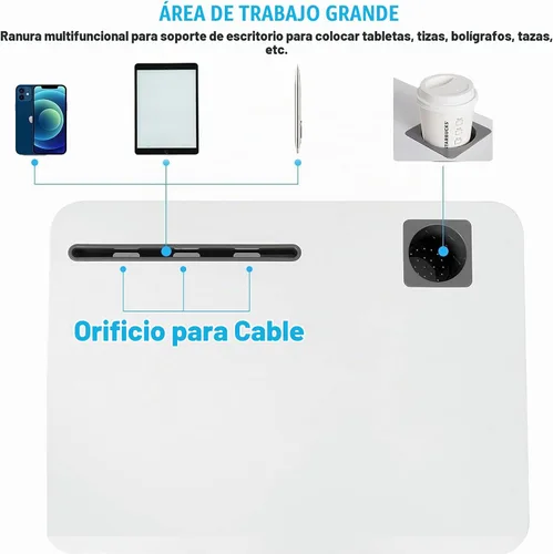 Vista 4 de Escritorio móvil rodante, pequeño escritorio de pie con ruedas,Escritorio