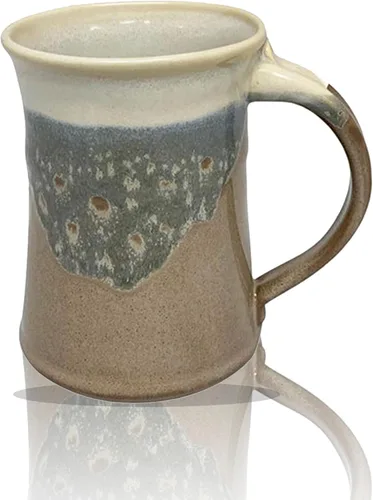 Vista 17 de Clay in Motion Taza grande (Cobalt Canyon)