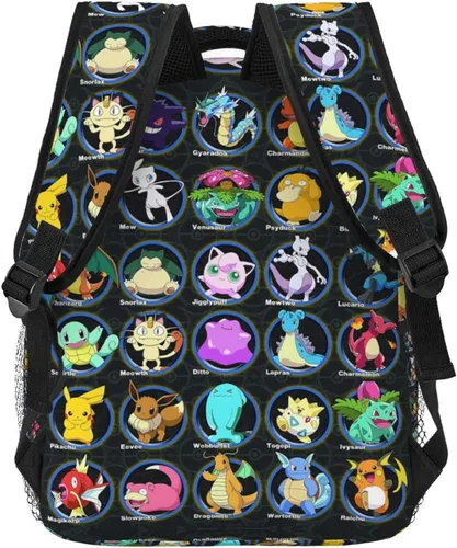 Vista 4 de Mochila de dibujos animados para niño y niña, linda mochila escolar impermeable, mochilas de viaje ligeras, 1 unidad., Mochilas de viaje