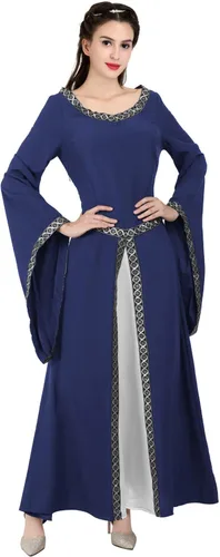 Vista 70 de Kranchungel - Vestidos renacentistas de estilo medieval/irlandés/campesino para mujer; disfraz de hada, para bailes