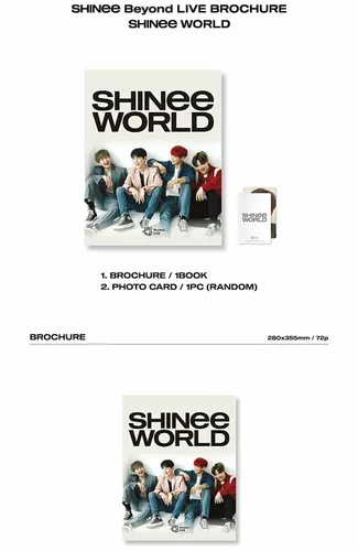 Vista 2 de SHINEE BEYOND LIVE BROCHURE [ SHINEE WORLD ]. 72p Brochure(Photo Book)+1ea Photo Card K-POP SELAED+TRACKING NUMBER