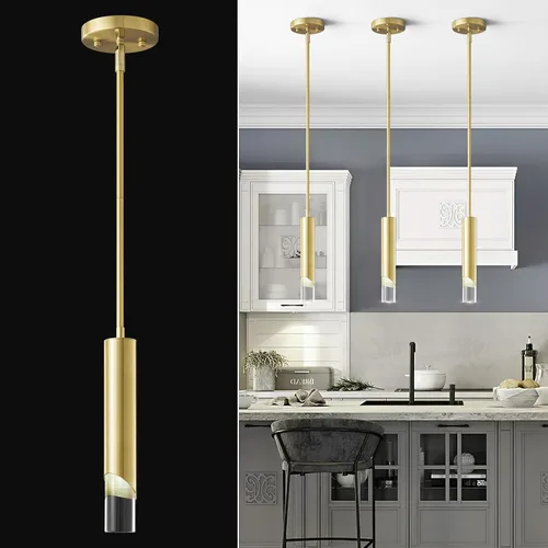 Vista 17 de Luces colgantes modernas en la cocina, mini lámpara colgante negra para dormitorio, mesita de noche, candelabro pequeño, lámpara colgante de techo