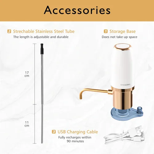 Vista 5 de aireador de vino eléctrico, aireador de vino, decantador de vino eléctrico, caño vertedor aireador de vino, dispensador de vino, accesorios de vino