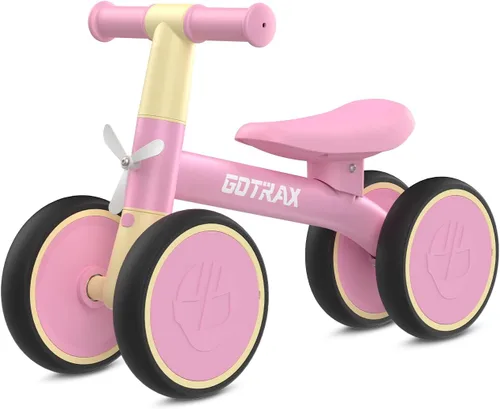 Vista 11 de Gotrax Baby Balance Bike, 7" Silent Wheels, First Gift for Toddlers 1-2 Sturdy Steel Frame, Quick 2-Min Assembly, CPC Certified, Soft Edges, Comfy