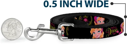 Vista 4 de BUCKLE-DOWN Pet Leash – bandera americana Vivid close-up