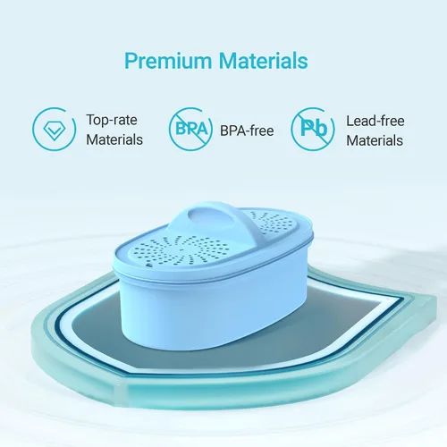 Vista 7 de Filtro de agua alcalina de repuesto para todos los sistemas de filtración de jarra y dispensador Waterdrop, se adapta a Waterdrop WD-PF-AL, reduce