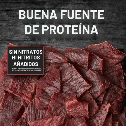 Vista 4 de Jack Link's Carne seca de media libra – Original – Hecho con carne de res 100% real – Aperitivos de proteína de carne real listos para comer – 0.35