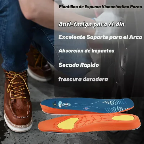 Vista 4 de ROCKROOSTER Walker SAP360II - Botas de trabajo impermeables para hombres, botas cómodas de punta suave de 6 pulgadas, zapatos de suela de cuña